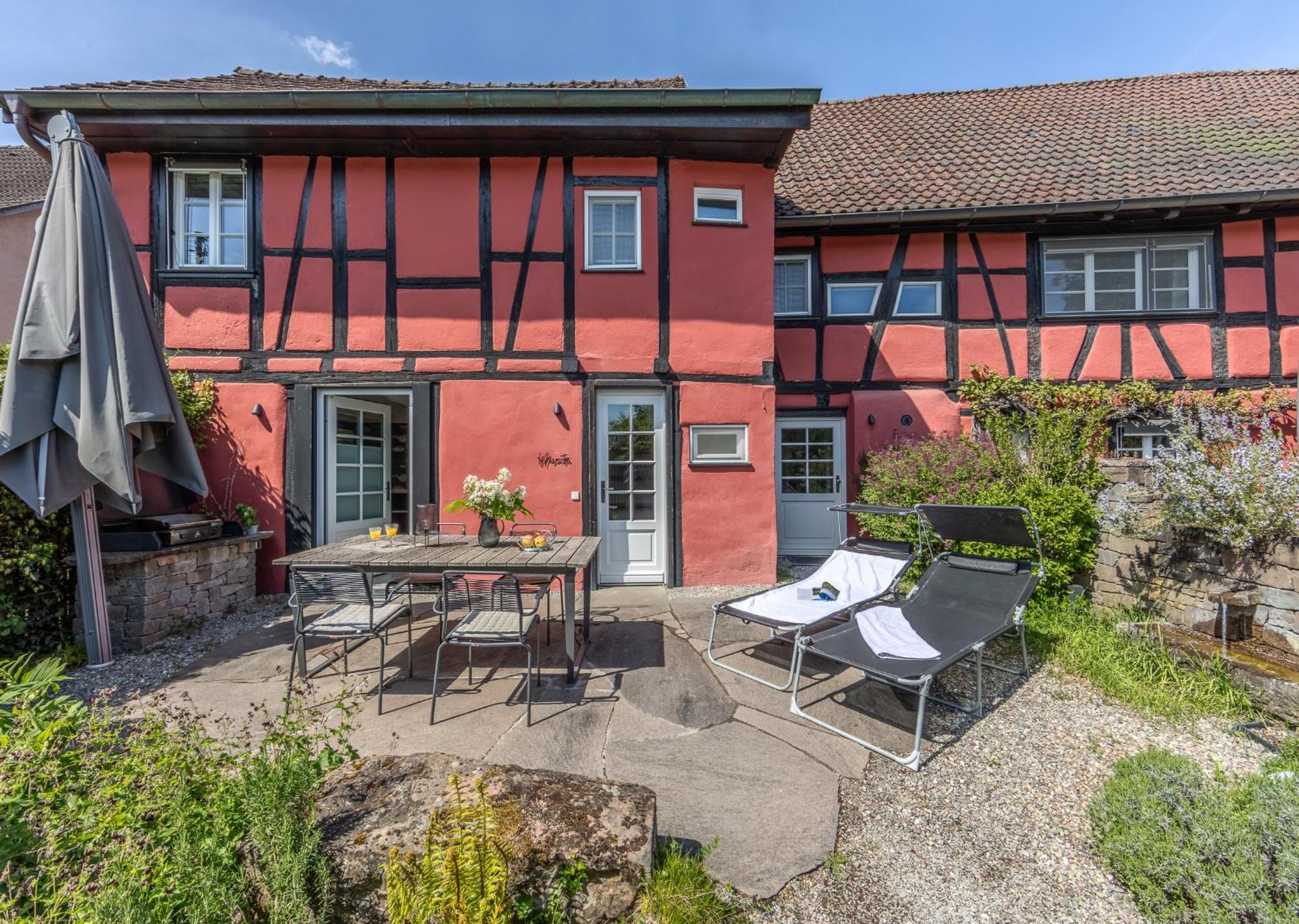 Ferienhaus Oberstaader Fewo Maisonette Ohningen Esterno foto